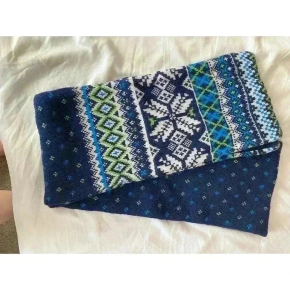 Vineyard‎ vines wool/alpaca and other blend blue scarf - Picture 1 of 6